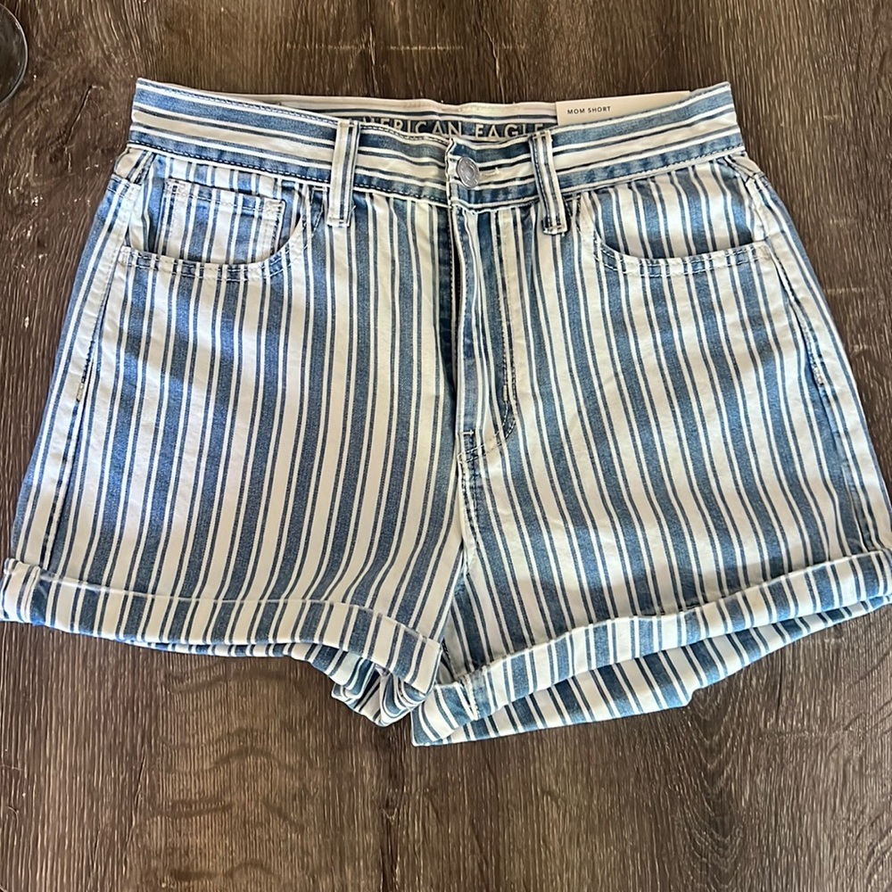 American Eagle striped shorts